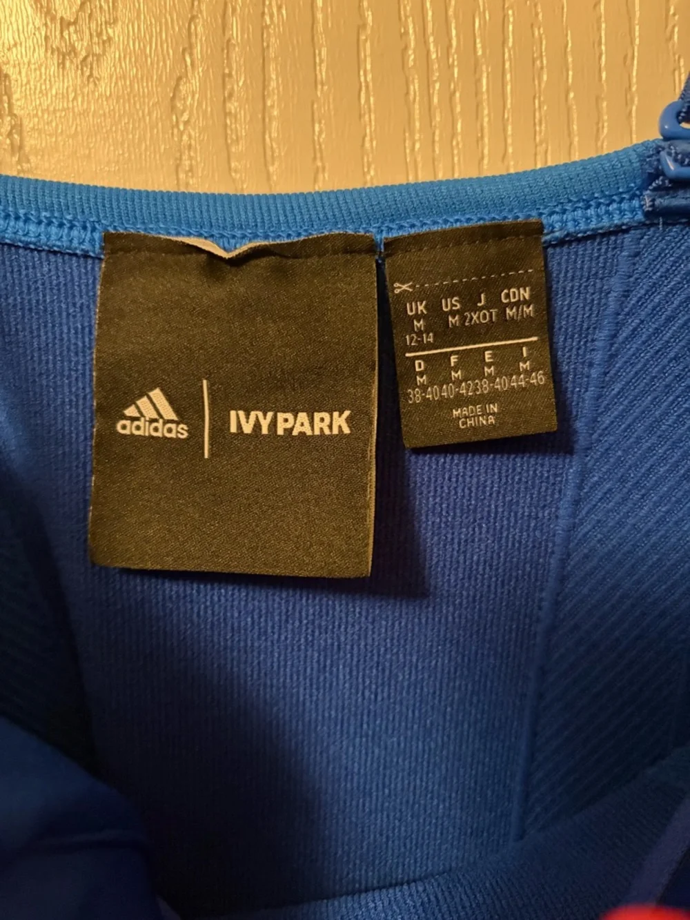 Adidas Ivy Park Blue Strappy Bodycon Dress Size Medium - Picture 8 of 10